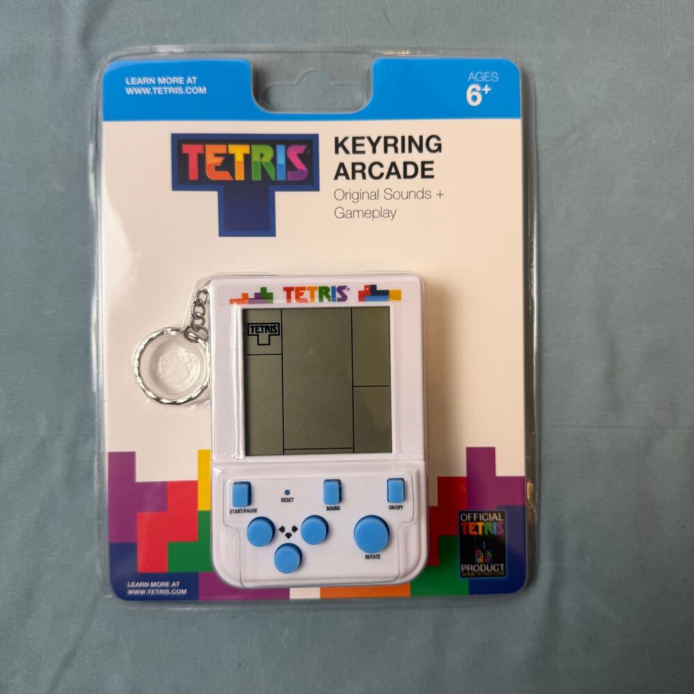 Tetris Keyring Arcade Game NEW Sealed Mini Handheld Official Retro Toy